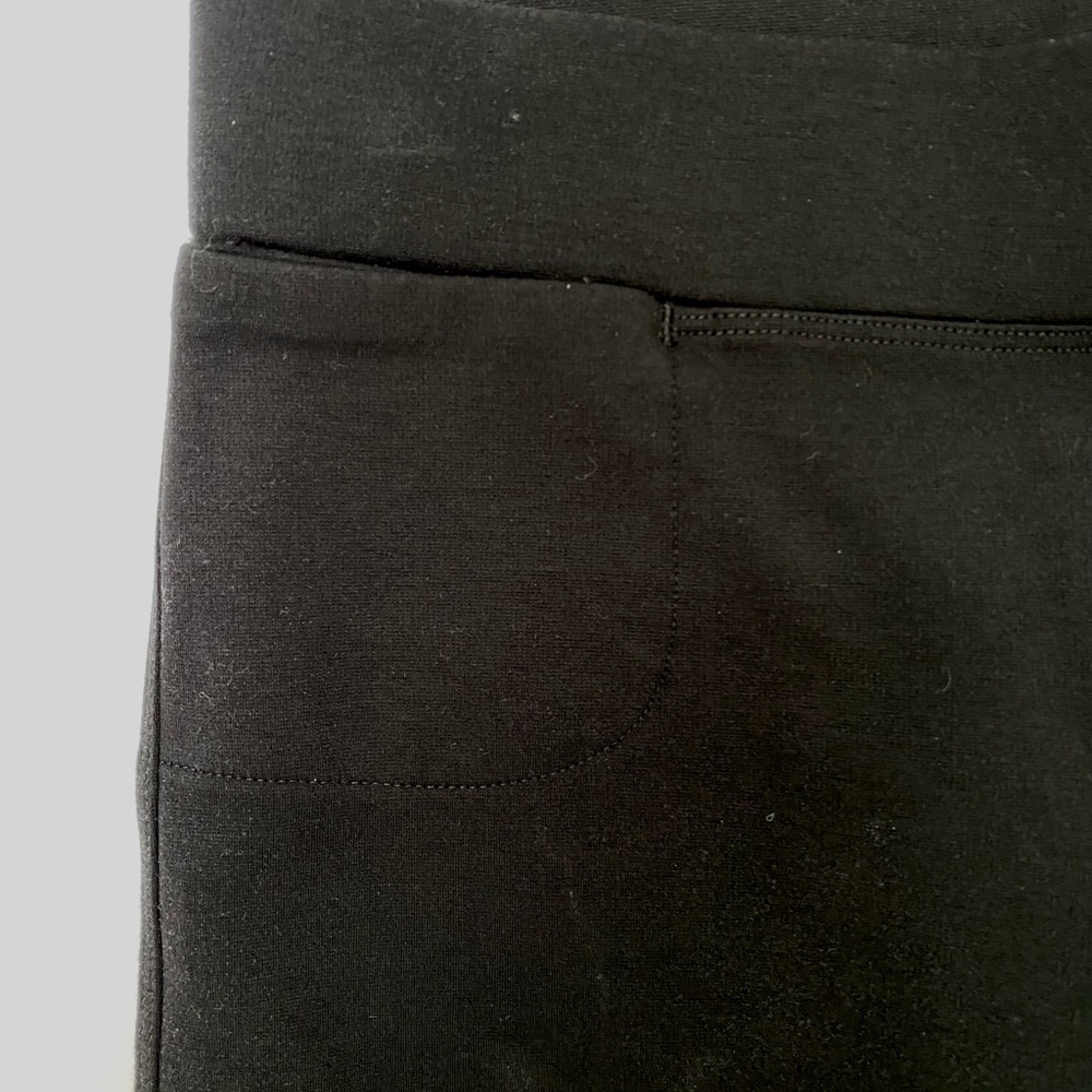American Giant Black Ponte Slim Pant 6 - Picture 3 of 5